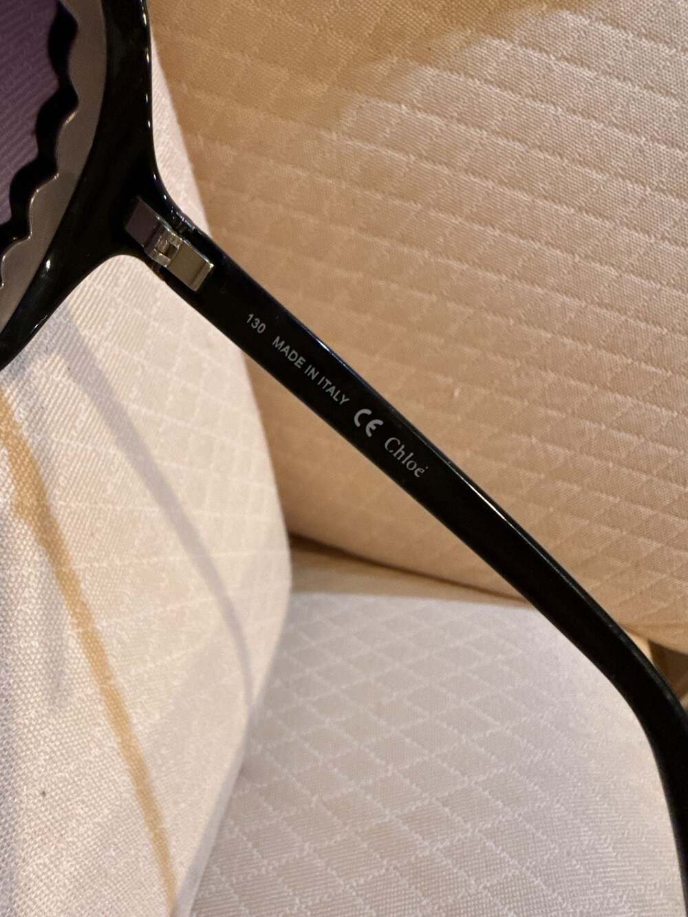 Chloe CE619S Women's Black Oversized Square Sunglasses - Picture 4 of 5